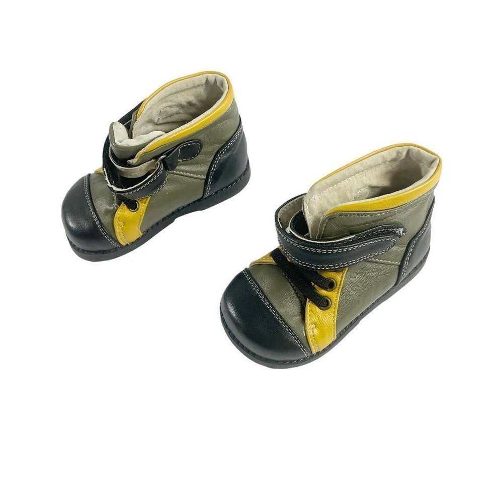 See Kai Run Toddler Boys Athletic Sneaker Shoes Black Adjustable Hook And Loop 5